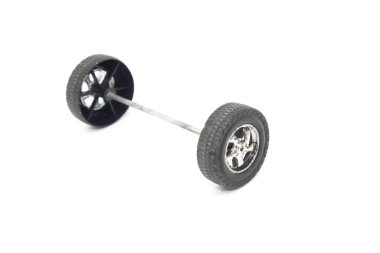 Seçici odaklı bir araba lastiği resmi