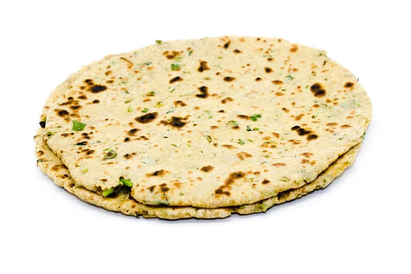 Picture Chapati Isolated White Background — Stock Photo, Image