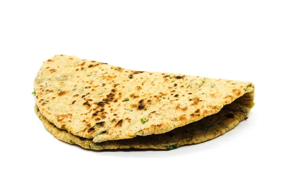 Picture Chapati Isolated White Background — Stock Photo, Image