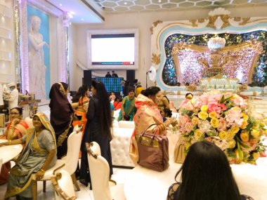 Utter pardesh, Hindistan - düğün fonksiyonu, Noida 'da 2 Aralık 2020' de bir düğün resmi.