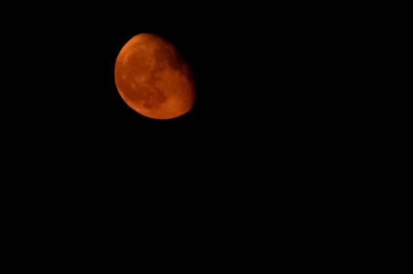 Księżyc Nocnym Niebie Pełnia Księżyca — Zdjęcie stockowe