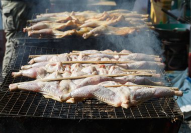 Izgara tavuk pişirme