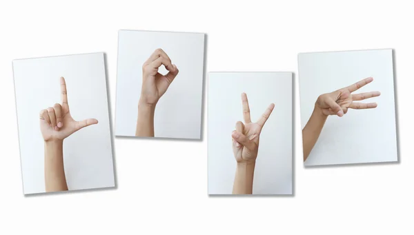 Lenguaje de señas AMOR — Foto de Stock