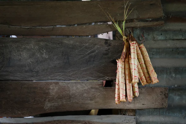Klibbigt ris kokt slips — Stockfoto