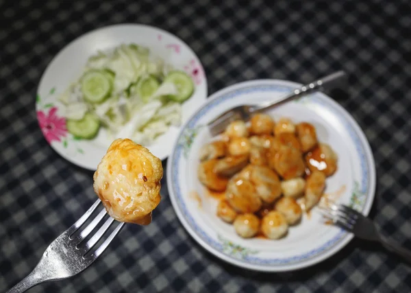 Mezclar albóndigas fritas —  Fotos de Stock