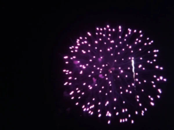 Fuegos Artificiales Colores Borrosos Noche Fondos Para Diseño Gráfico Vacaciones — Foto de Stock