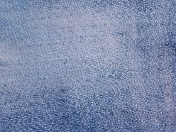 Blauer Jeanshintergrund Mit Schönen Mustern Vintage Stil Nahaufnahme Jeansfarbener Textur — Stockfoto