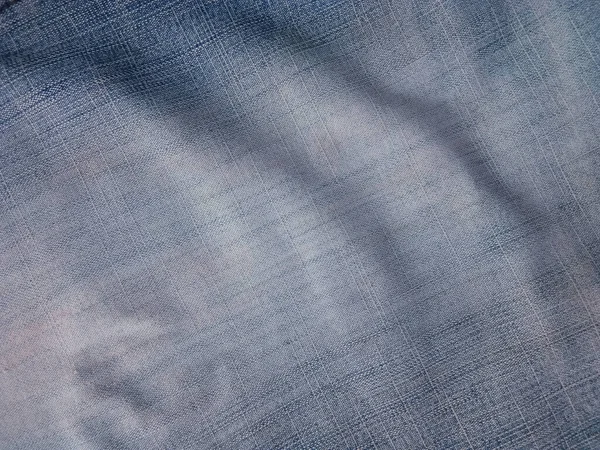 Blauer Jeanshintergrund Mit Schönen Mustern Vintage Stil Nahaufnahme Jeansfarbener Textur — Stockfoto