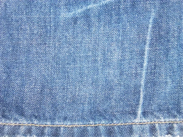 Fondo Denim Azul Con Hermosos Patrones Estilo Vintage Cerrar Textura — Foto de Stock