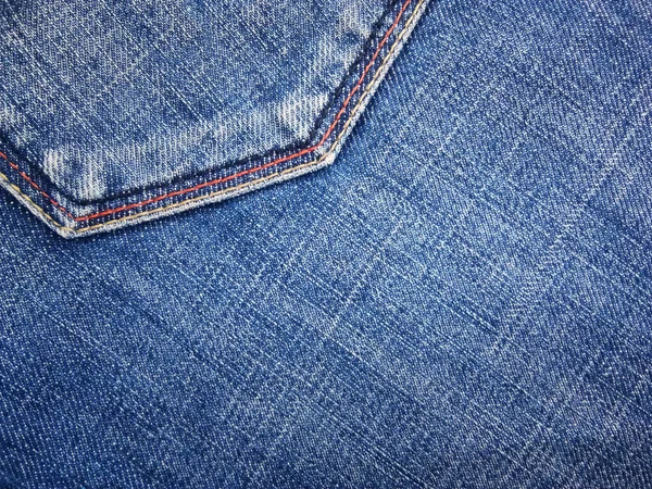 Fondo Denim Azul Con Hermosos Patrones Estilo Vintage Cerrar Textura — Foto de Stock