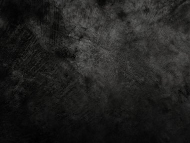 Grafik tasarımı veya duvar kâğıdı için klasik tarzda koyu çimento duvar arkaplanı. Beton zemin eski bir konsepte göre yaşlanmış..