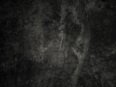 Grafik tasarımı veya duvar kâğıdı için klasik tarzda koyu çimento duvar arkaplanı. Beton zemin eski bir konsepte göre yaşlanmış..