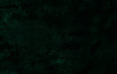 Grafik tasarımı veya duvar kağıdı için koyu sert beton duvar arka planı. Kaliteli siyah ve yeşil beton desenli. Eski alçı zeminin gizemli ve korkunç bir yaşı var..