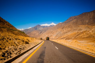 Karakorum Highway in Pakistan clipart
