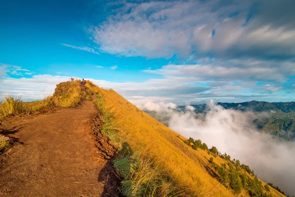 Hermosa vista desde la cima del volcán Batur. Bali. , — Foto de Stock