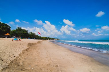 The Kuta beach in Bali Indonesia clipart