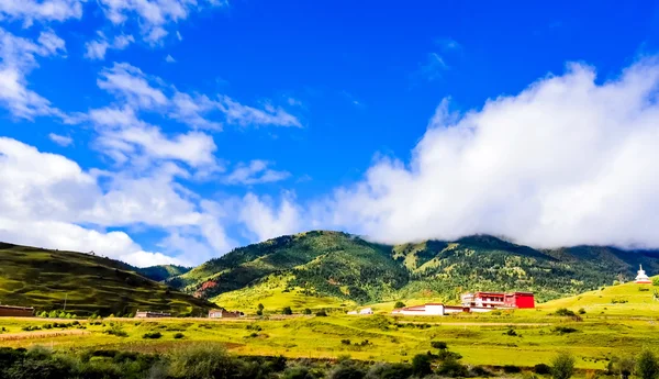 Highland weg naar Daocheng, Chaina — Stockfoto