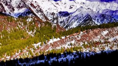 Karakoram otoyolu boyunca Karakoram dağ sırasındaki güzel vadi. Kuzey Pakistan, Gilgit Baltistan 'daki manzara manzarası.