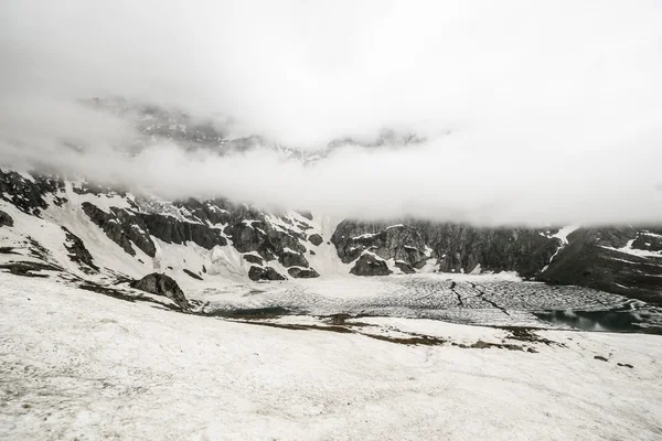 Sníh jezero — Stock fotografie