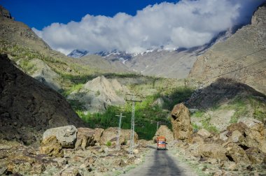 Karakorum Highway in Pakistan clipart