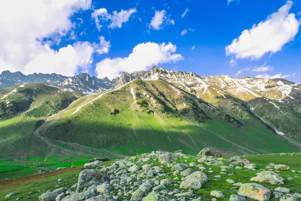 緑の丘と青い空 — ストック写真