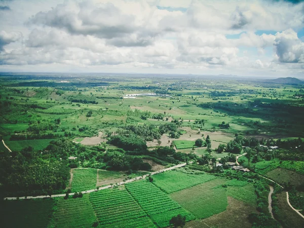 Vista aerea della campagna — Foto Stock