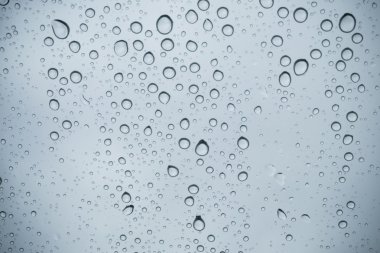 Cam yüzeyde su Close-Up damla