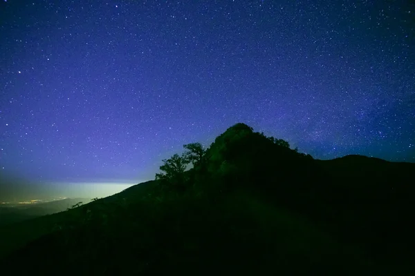 Star with night sky — Stock Photo, Image