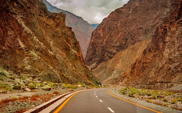 Karakorum autópályához Pakisztánban — Stock Fotó