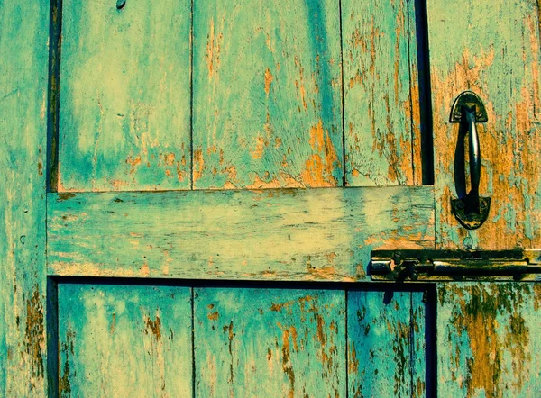 Old door lock and latch — Stock Photo, Image