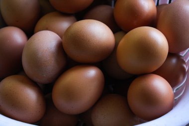 tavuk yumurta, yumurta bir pazarda Satılık