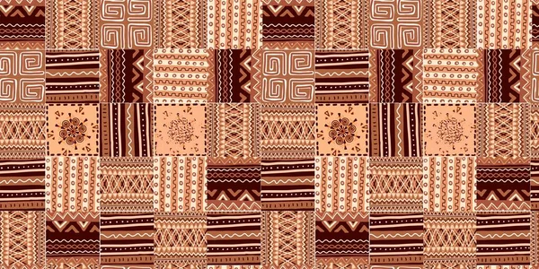 Ethnic Trend Pattern Verbindung Setzen Paintwork Afrikanischen Stil Pattern Seamless — Stockvektor