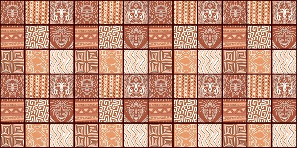 Ethnic Trend Pattern Paintwork Africkém Style Pattern Seamless African Tradiční — Stockový vektor