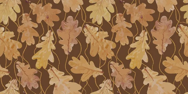 Herbst Geometrische Nahtlose Muster Großes Banner Für Soziale Medien Cover — Stockvektor