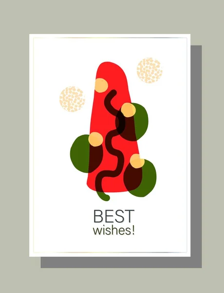 Resumen Año Nuevo Para Diseño Marketing Tarjeta Regalo Festiva Pancarta — Vector de stock