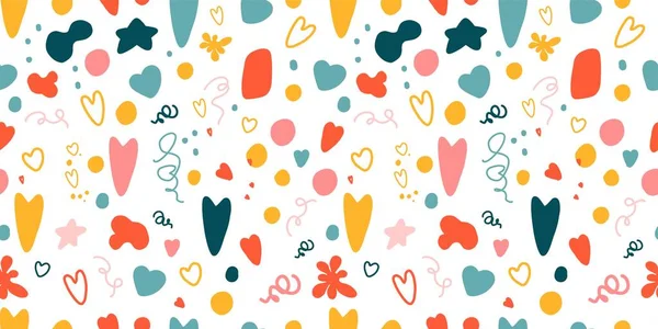 Kalpli kusursuz desen. Sevgililer Günü için arka plan. Romantik, pürüzsüz bir düzen. Aşık olmak ve romantizm. Parlak renkler. Pozitif ruh hali.