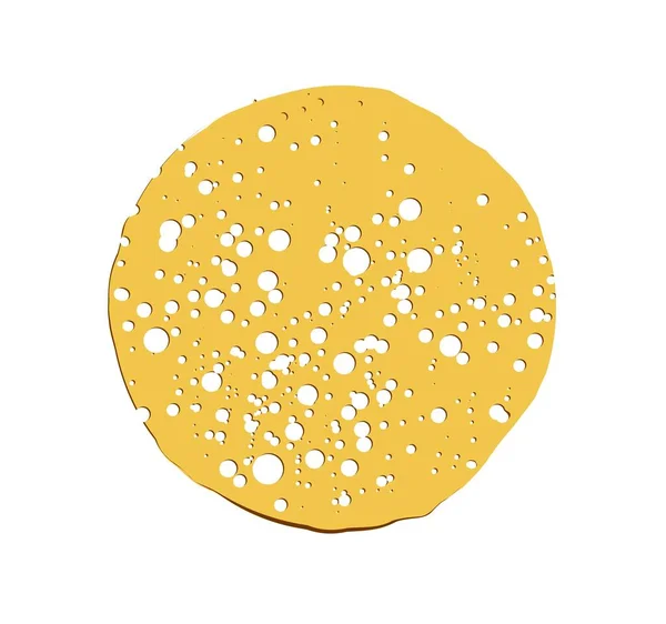 Pancake Illustrazione Vettoriale Isolata Sfondo Bianco Frittata Rotonda Settimana Dei — Vettoriale Stock