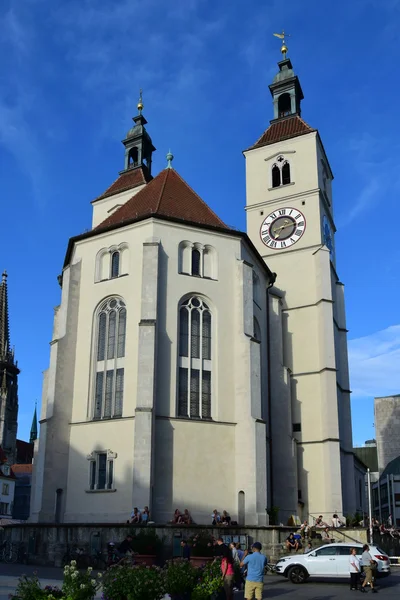 Kijk Historische Stad Van Regensburg Beieren Duitsland — Stockfoto