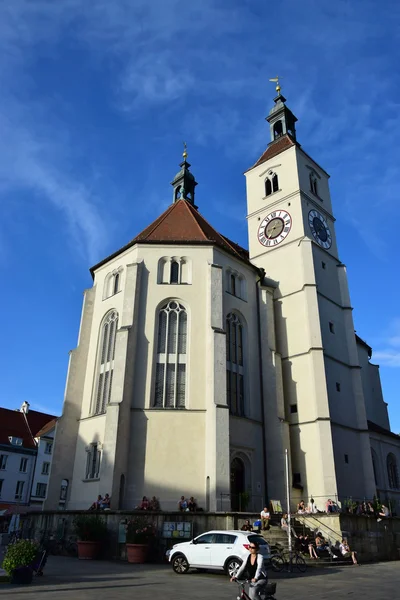 Kijk Historische Stad Van Regensburg Beieren Duitsland — Stockfoto