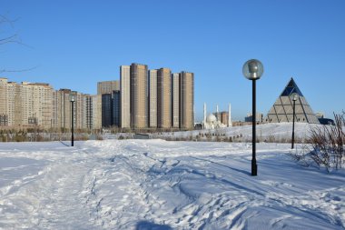 Görünümünde Astana, Kazakistan, Expo 2017 dizi başkenti