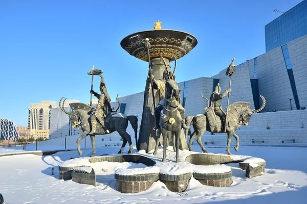 Vista Invierno Astana Capital Kazajstán Sede Expo 2017 — Foto de Stock