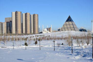 Görünümünde Astana, Kazakistan, Expo 2017 dizi başkenti
