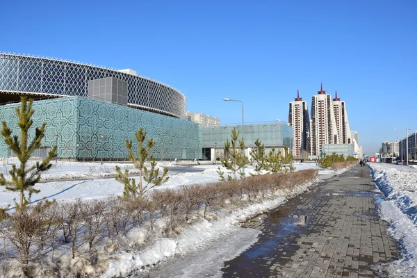 Winterblick Astana Der Hauptstadt Kasachstans Gastgeber Der Expo 2017 — Stockfoto