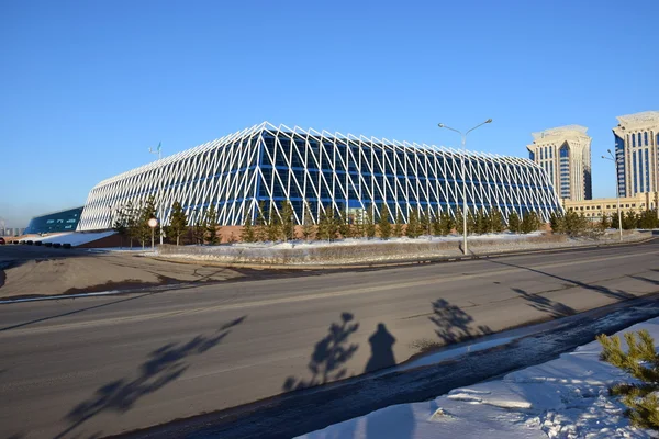 Winterblick Astana Der Hauptstadt Kasachstans Gastgeber Der Expo 2017 — Stockfoto