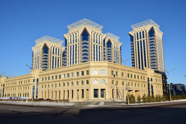 2017年世博会主办国哈萨克斯坦首都阿斯塔纳的冬季景观 — 图库照片