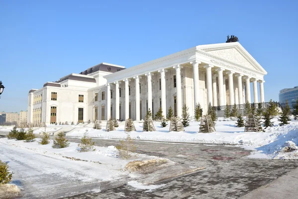 2017年世博会主办国哈萨克斯坦首都阿斯塔纳的冬季景观 — 图库照片