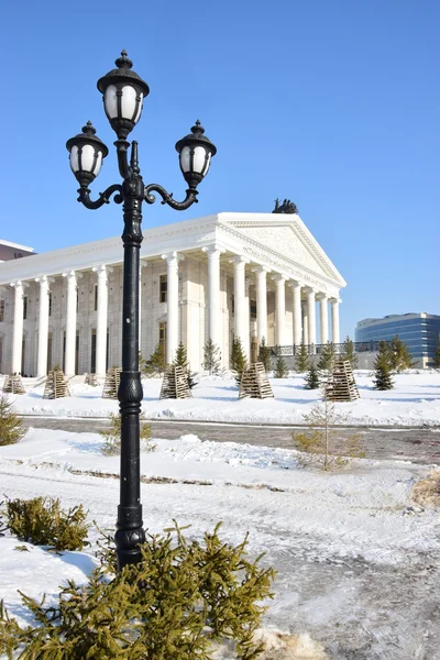 Winter View Astana Hoofdstad Van Kazachstan Gastheer Van Expo 2017 — Stockfoto