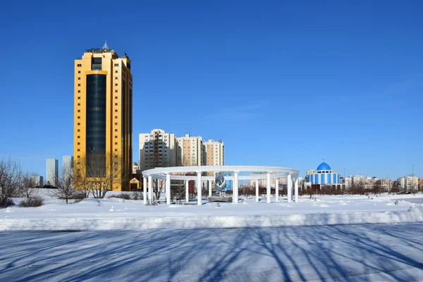 Vista Invierno Astana Capital Kazajstán Sede Expo 2017 — Foto de Stock