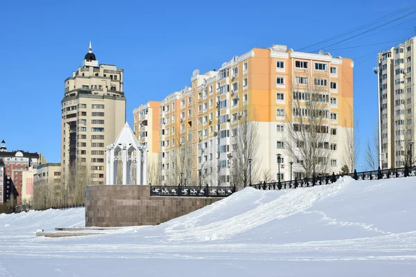 Vinter Utsikt Astana Huvudstad Kazakstan Värd För Expo 2017 — Stockfoto