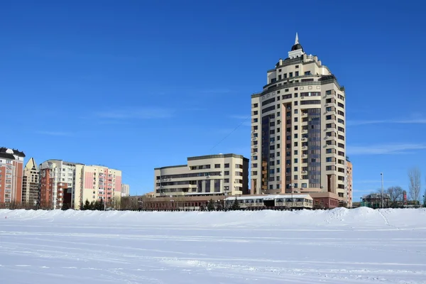 アスタナの冬の景色 カザフスタンの首都 エキスポ2017のホスト — ストック写真